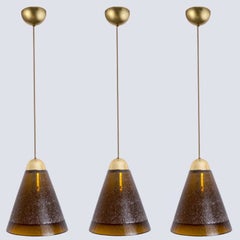 1 degli 8 ciondoli in vetro marrone, Peill & Putzler, 1970