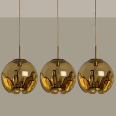 Several Mazzega Glass Bowl Pendants, Italy 1970