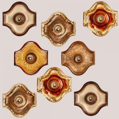 Varios apliques ovalados de cerámica, 1970