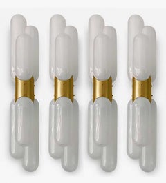 Several Nason for Mazzega Torpedo Murano Glass and Brass Details, 1960