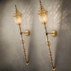 Außergewöhnliche und reiche Wand Lights von Signoretto, Murano