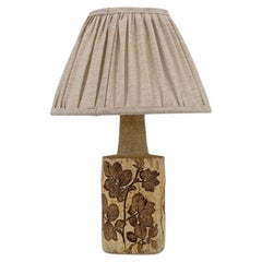 Ceramic Table Lamp Leafs by Bodil Marie Nielsen, Denmark, 1960s