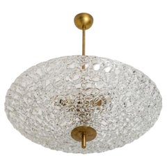1 of the 2 XXL Filo Murano Pendant Lights by Poliarte Ø 32", Italy 1960