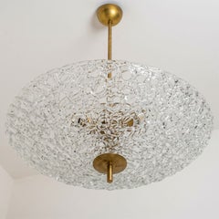 1 of the 2 XXL Filo Murano Pendant Lights by Poliarte Ø 32", Italy 1960
