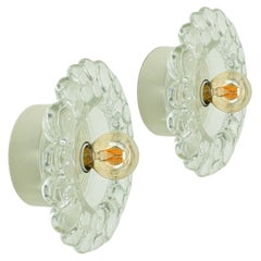 Several Peill Putzler Bubble Glass Wall lights Flush Mounts, 1970