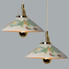 1 of the 2 Ceramic Pendant Lamp by Søholm Stentøj, 1960s/1970s