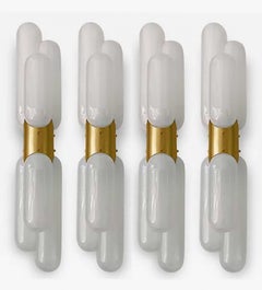 Several Nason for Mazzega Torpedo Murano Glass and Brass Details, 1960