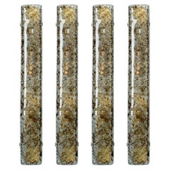 Several Tube Smoked Glass Wall Lights by Kaiser Leuchten, 1970s