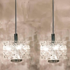 Pair of Elegant Fine Modern Kinkeldey Chandeliers, 1970