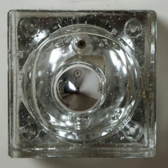 Paire de lampes murales ou de plafonniers soufflés à la bouche, Autriche, années 1960