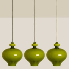 1 of the 4 Hans-Agne Jakobsson for Staff Green Glass Pendant Lights