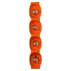 Leola Ceramic OrangeTraffic Wall Light, 1960s