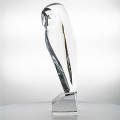 XL Sculpture hibou en cristal de Baccarat, France