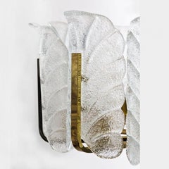 Set of 6 Different Sizes Glass Brass Chandeliers by Fagerlund for Orrefors, 1960