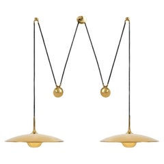 Lampada a sospensione Onos 55 Double Pull Brass di Florian Schulz, Germania