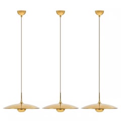 1 of the 3 Brass Onos Fixtures by Florian Schulz with Sand Cord