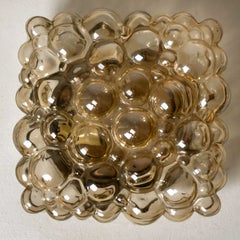 1 of the 4 Tynell Amber Bubble Flush Mounts/Wall Sconces, 1969