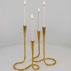 1 of the 2 Illums Bolighus Messing Candleholders, Denmark 1960
