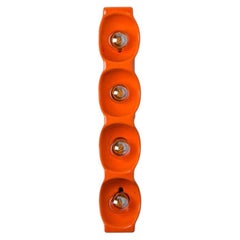 Leola Ceramic OrangeTraffic Wall Light, 1960s