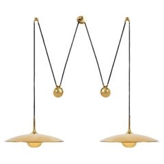 Onos 55 Double Pull Brass Pendant Lamp by Florian Schulz, Germany