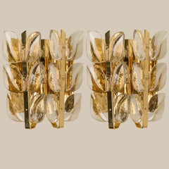 Pair of Wall Lights Model "Florida" by J.T. Kalmar, Vienna Austria