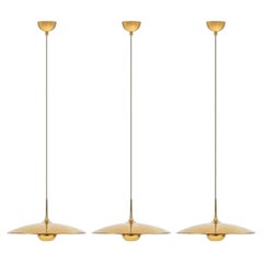 1 of the 3 Brass Onos Fixtures by Florian Schulz with Sand Cord