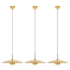 1 of the 3 Brass Onos Fixtures by Florian Schulz with Sand Cord