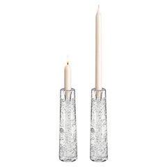 1 de los 2 candelabros «Glass Arkipelago» de Timo Sarpaneva, Iittala, 1980