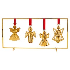 Insgesamt 18 kr. Weihnachtsdekoration, Edelstahl, mit 4 Engel-Anhängern
