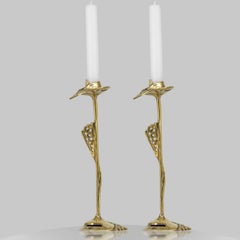 Par de candelabros de Kurt Jesch, Amadeo Fratelli Tonini, de latón, 1960
