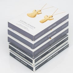 Juego de 12 adornos navideños chapados en oro de 18 quilates de Georg Jensen, Dinamarca