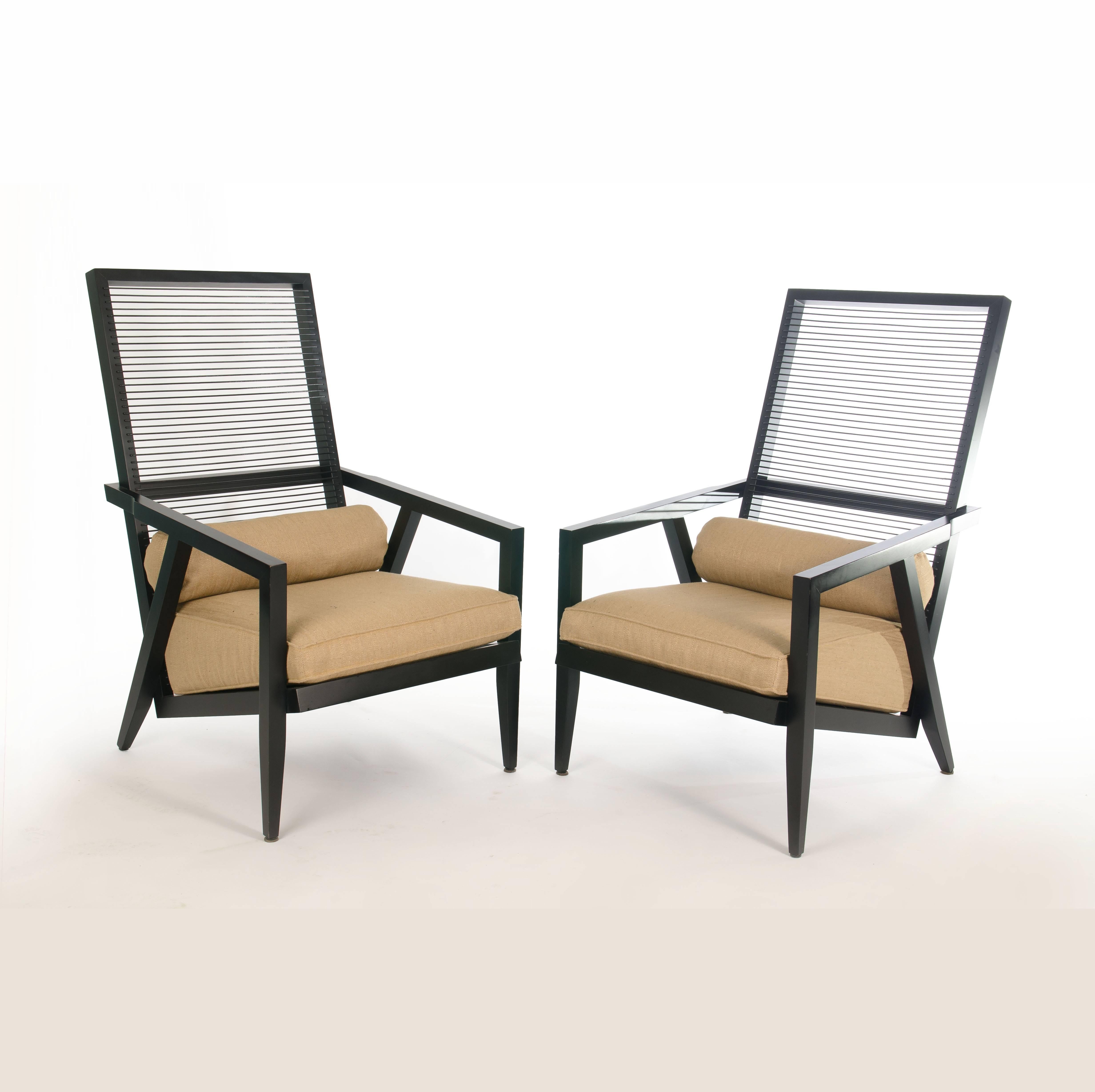 Italian Pierantonio Bonacina, Pair of 'Astoria Hb' Lounge Chairs, 1990s