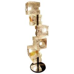 Exceptional Mazzega Sculptural Floor Lamp, Murano, Italy 1970 1