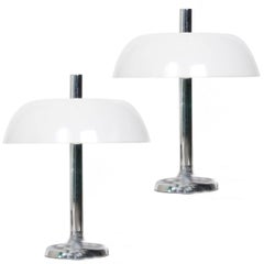 Pair of Space Age Table Lamps by Hillebrand, 1970s 8