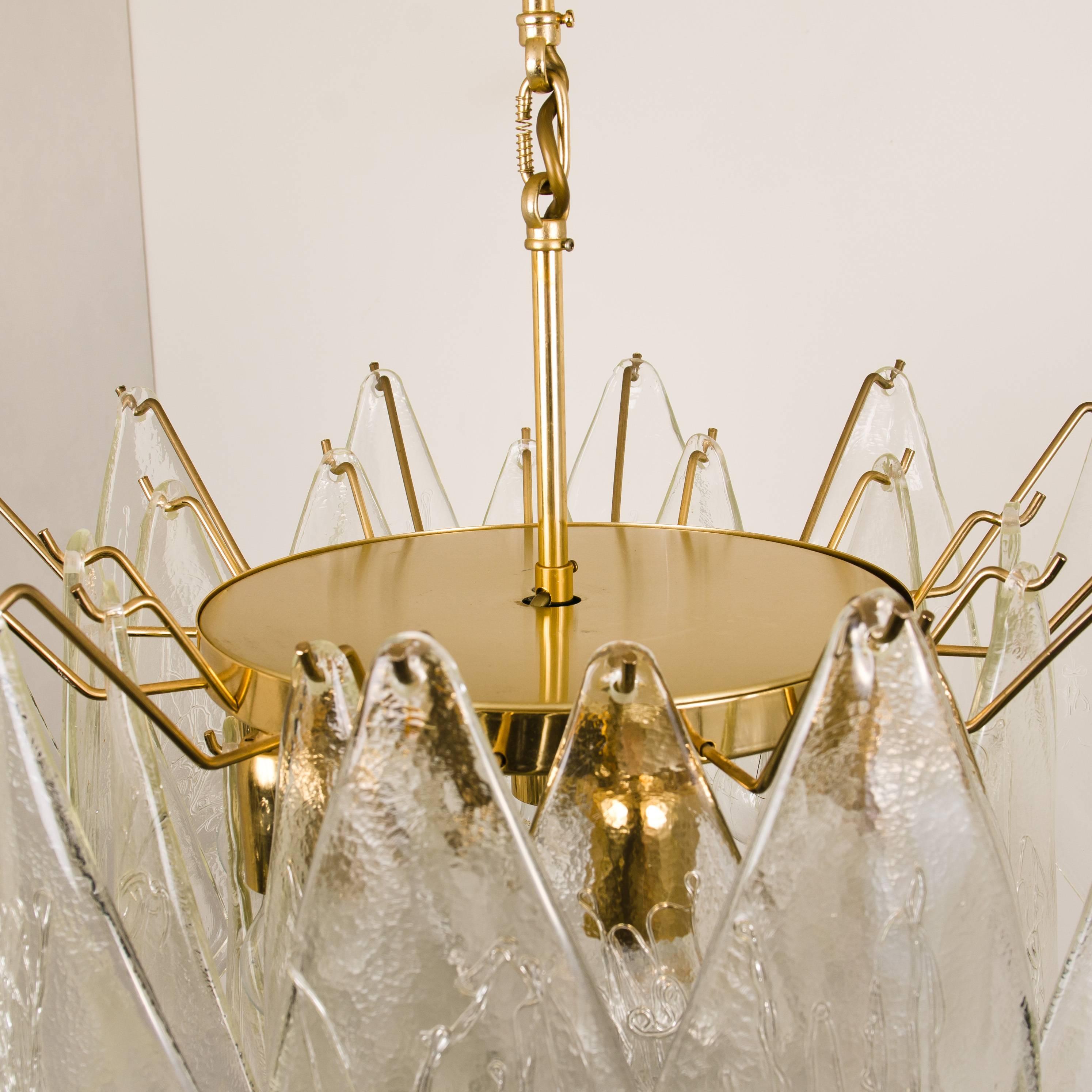 Austrian Large Elegant Chandelier, Manufactured by J.T. Kalmar, Austria, 1960s