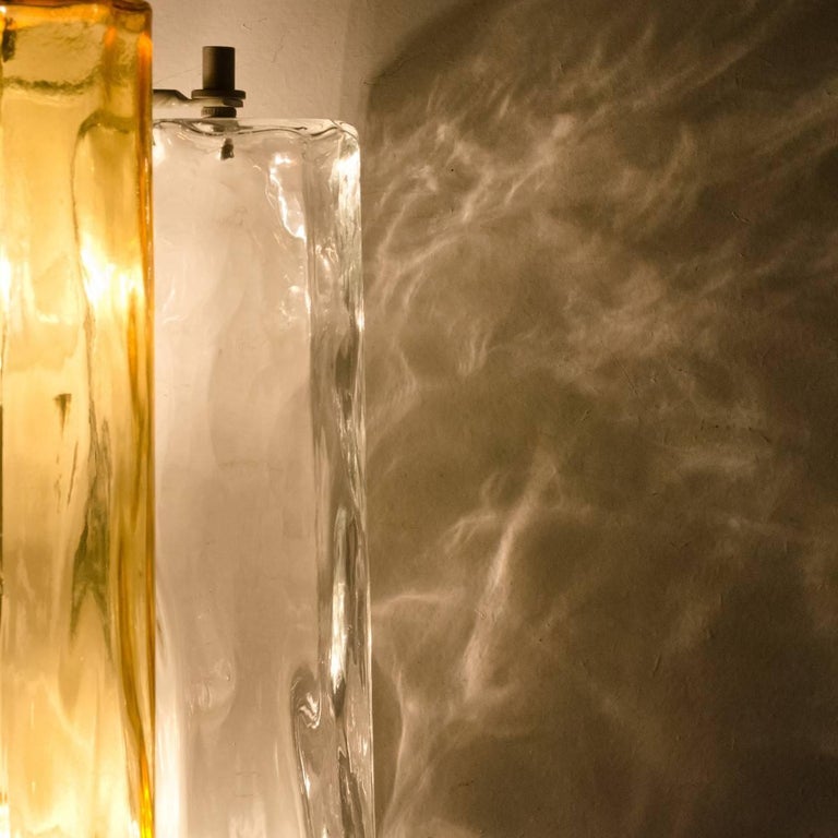 Extra Large Wall Sconces or Wall Lights Murano Glass, Barovier and Toso, 1960s For Sale at 1stdibs