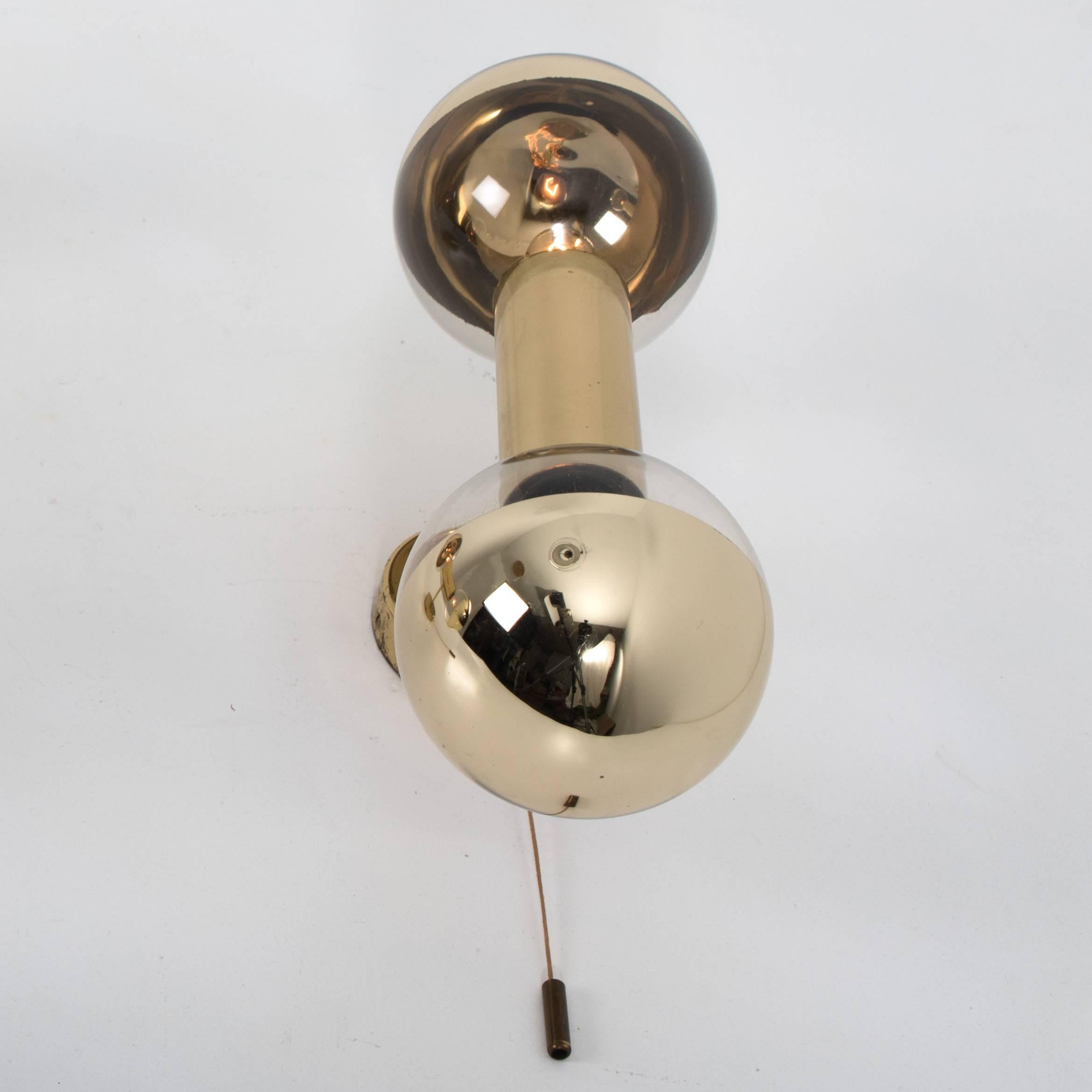 Pair of Brass Wall Lamps or Wall Scones by Motoko Ishii for Staff, 1970s 1