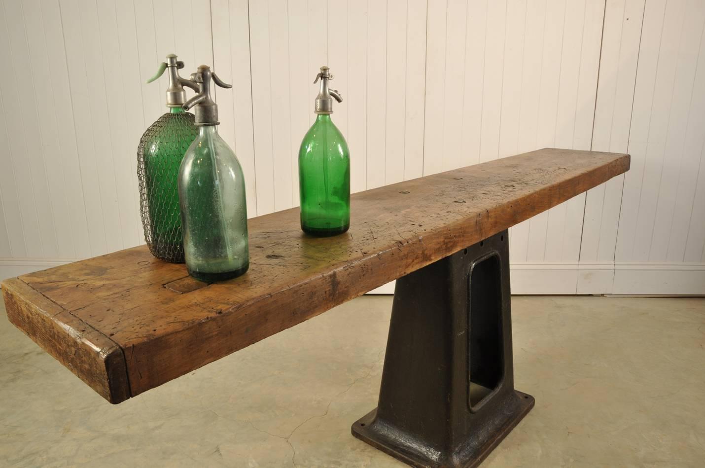 Spanish Refined Industrial Workbench or Console