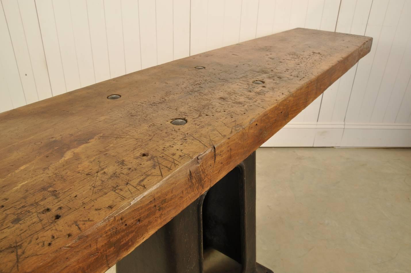 Cast Refined Industrial Workbench or Console