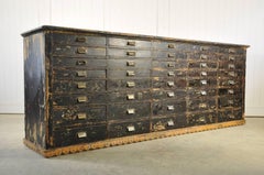 Swiss Palaeontologist Multi-Drawer Chest or Sideboard, circa 1920s