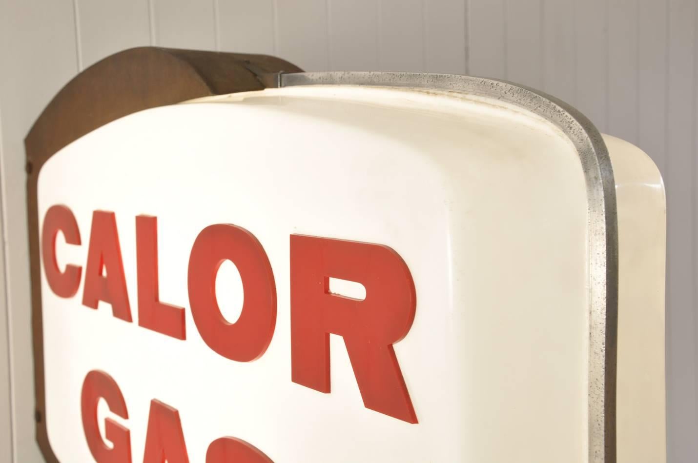 British Vintage 'Calor Gas' Advertising Light Sign For Sale
