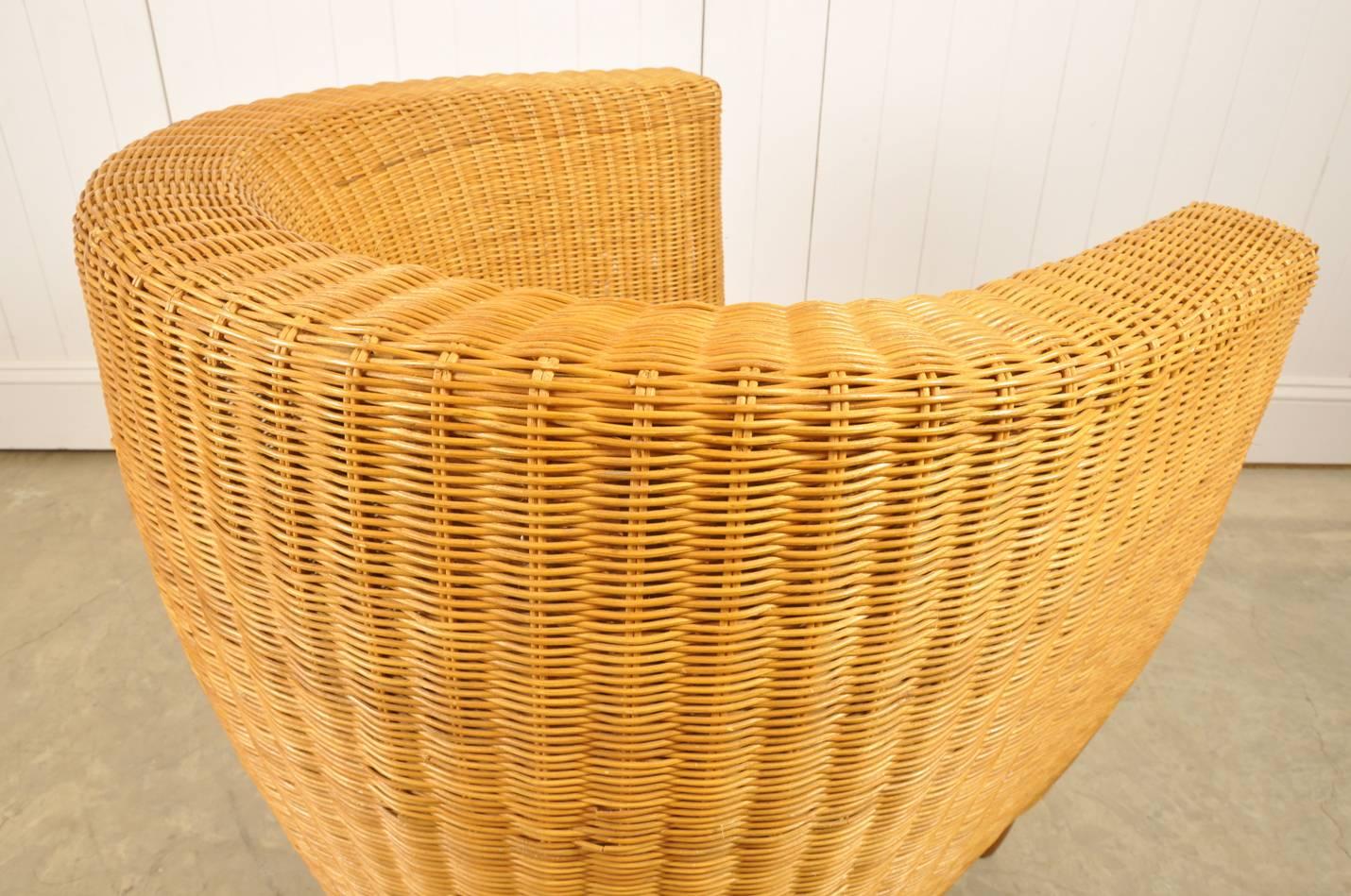 Late 20th Century Pair of 1970s Rattan Chairs