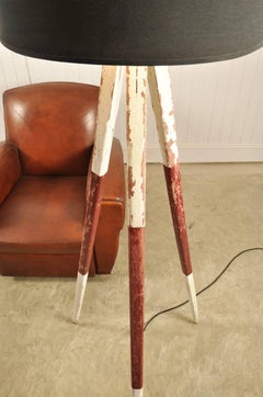 Converted Tripod Lamp