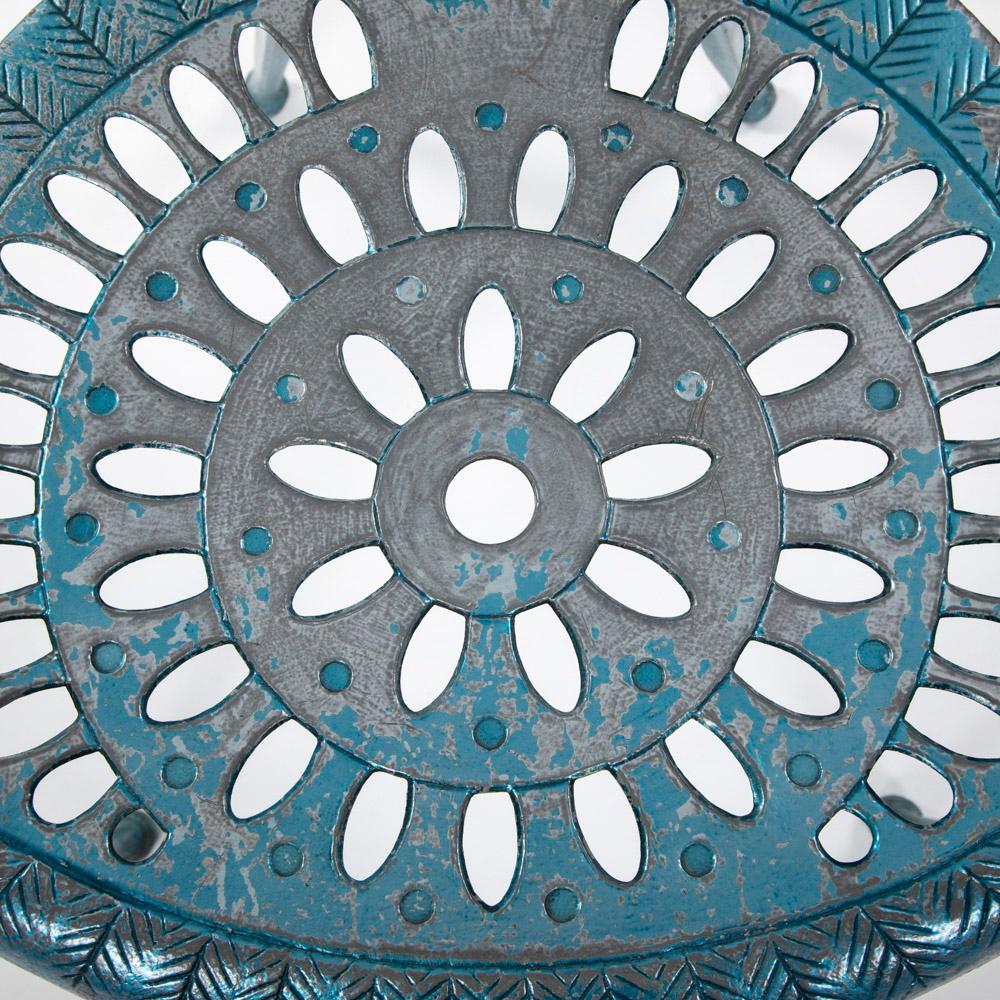 3 spanische Vintage-Stühle aus Turquise-Aluminium von Oscar Tusquets Blanca, 1980er Jahre im Angebot 9