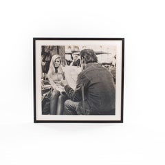 French Vintage Photography "The Painter and his Model" in Montmartre 1960s