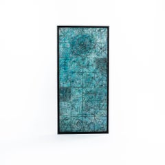 Pintura acrílica abstracta y lírica de mediados de siglo, de Pierre Jacquemon, Nueva York, década de 1970