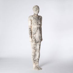 Contemporary Ceramic Figural Lifesize Female Sculpture by Dora Várkonyi