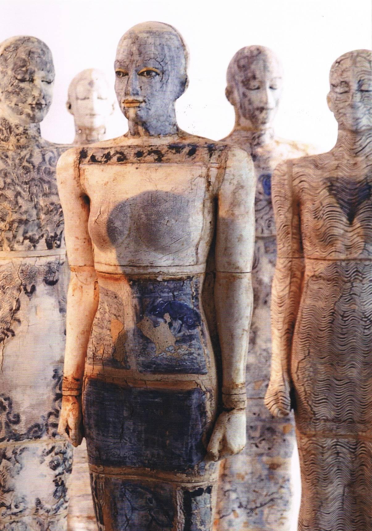 Sculpture féminine figurative en céramique contemporaine grandeur nature de Dora Vrkonyi en vente 2
