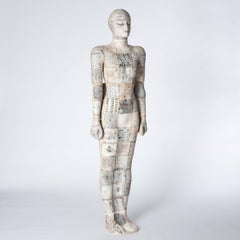 Contemporary Ceramic Figural Lifesize Female Sculpture by Dora Várkonyi