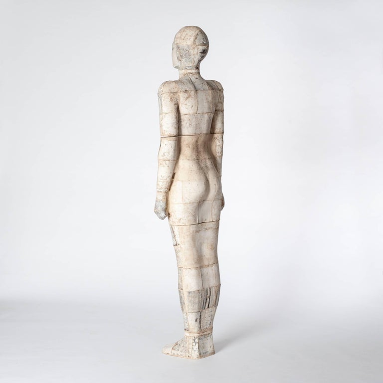 Modern Contemporary Ceramic Figural Lifesize Female Sculpture by Dora Várkonyi For Sale